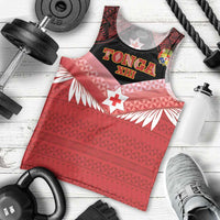 Custom Mate Maa Tonga XIII Men Tank Top Tongan Kupesi Ngatu - Rugby Style LT14 - Polynesian Pride