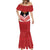 Custom Mate Maa Tonga XIII Mermaid Dress Tongan Kupesi Ngatu - Rugby Style