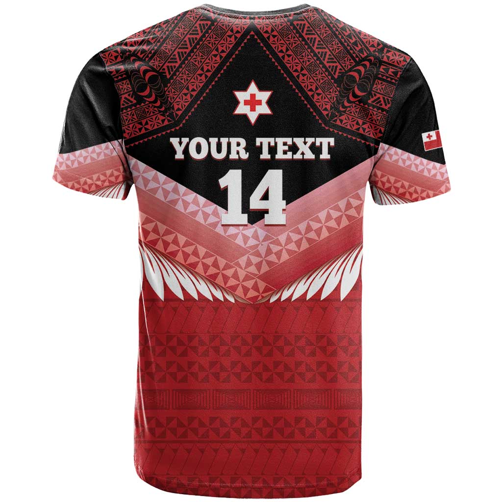 Custom Mate Maa Tonga XIII T Shirt Tongan Kupesi Ngatu - Rugby Style LT14 - Polynesian Pride