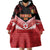 Custom Mate Maa Tonga XIII Wearable Blanket Hoodie Tongan Kupesi Ngatu - Rugby Style