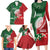 Custom Tonga And Australia Rugby Family Matching Long Sleeve Bodycon Dress and Hawaiian Shirt Mate Maa Tongan Ngatu Mix Kangaroos Aboriginal