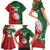 Custom Tonga And Australia Rugby Family Matching Short Sleeve Bodycon Dress and Hawaiian Shirt Mate Maa Tongan Ngatu Mix Kangaroos Aboriginal