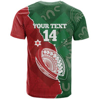Custom Tonga And Australia Rugby T Shirt Mate Maa Tongan Ngatu Mix Kangaroos Aboriginal LT14 - Polynesian Pride