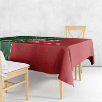 Custom Tonga And Australia Rugby Tablecloth Mate Maa Tongan Ngatu Mix Kangaroos Aboriginal LT14 - Polynesian Pride