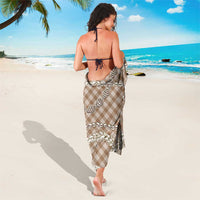Brown Aloha Hawaii Shell Lei Sarong Palaka Hebrew Cone Honey Cowrie Elegant Curves - Polynesian Pride