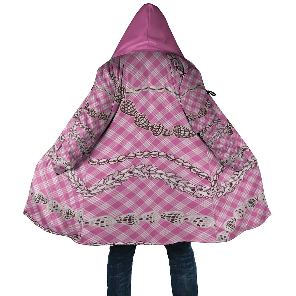 Pink Aloha Hawaii Shell Lei Cloak Palaka Hebrew Cone Honey Cowrie Elegant Curves - Polynesian Pride