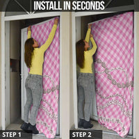 Pink Aloha Hawaii Shell Lei Door Cover Palaka Hebrew Cone Honey Cowrie Elegant Curves - Polynesian Pride