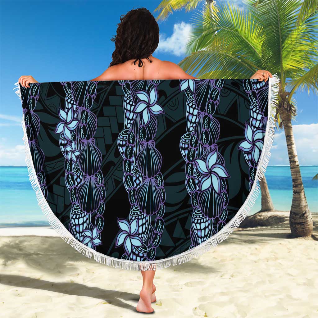 Purple Paradise Hawaii Shell Lei Beach Blanket Hawaiian Sunrise Shell Hebrew Cone Plumeria - Polynesian Pride