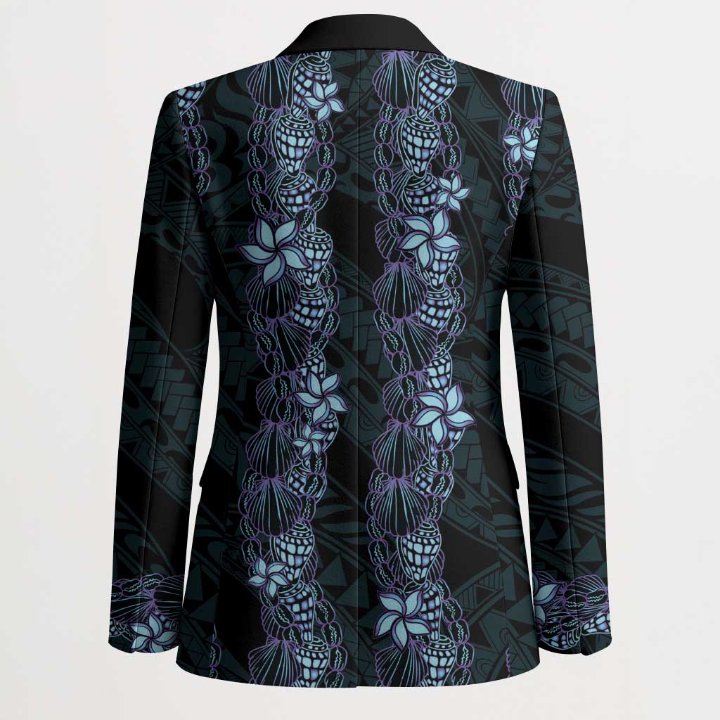 Purple Paradise Hawaii Shell Lei Blazer Hawaiian Sunrise Shell Hebrew Cone Plumeria - Polynesian Pride