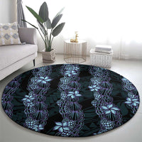 Purple Paradise Hawaii Shell Lei Round Carpet Hawaiian Sunrise Shell Hebrew Cone Plumeria - Polynesian Pride