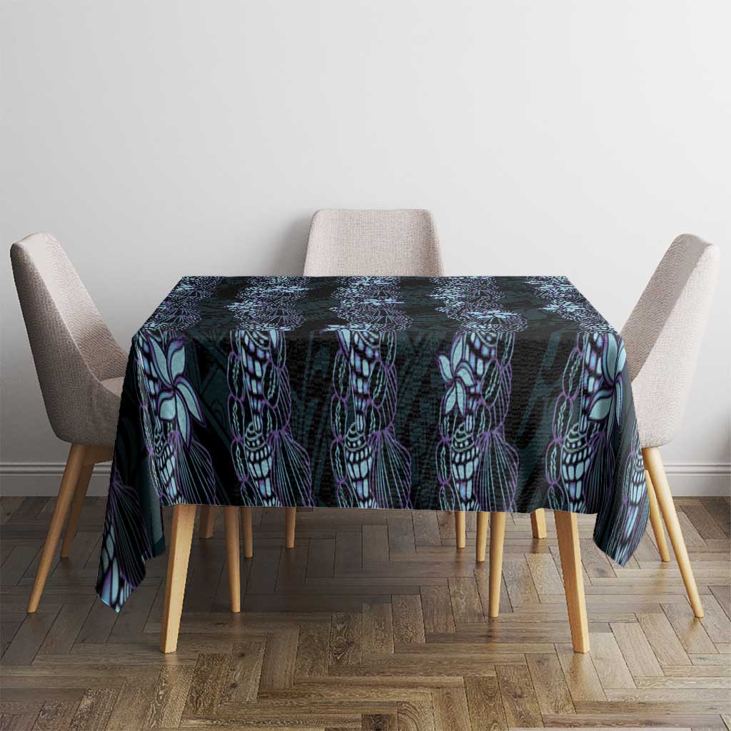 Purple Paradise Hawaii Shell Lei Tablecloth Hawaiian Sunrise Shell Hebrew Cone Plumeria - Polynesian Pride