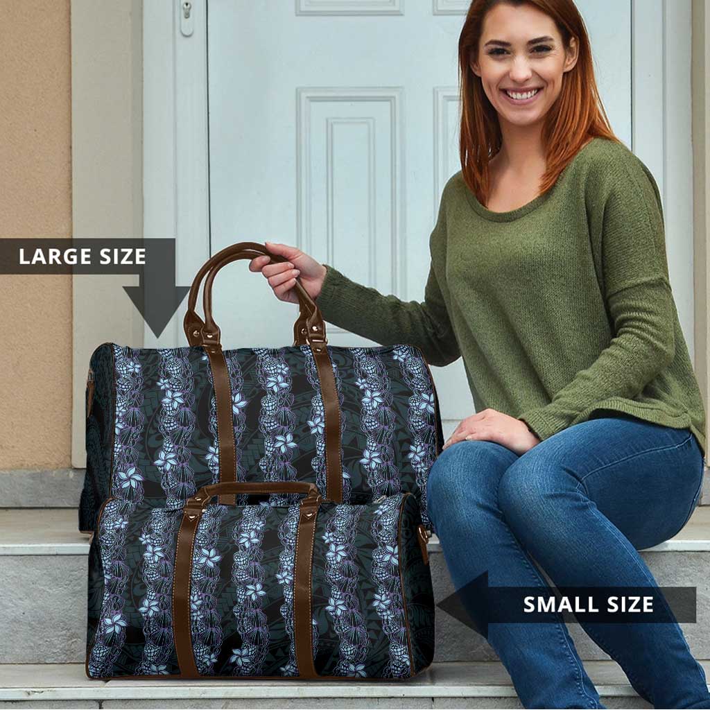 Purple Paradise Hawaii Shell Lei Travel Bag Hawaiian Sunrise Shell Hebrew Cone Plumeria - Polynesian Pride