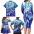 Polynesia Sea Turtle Family Matching Long Sleeve Bodycon Dress and Hawaiian Shirt Happy Valentine Day Polynesian - Dark Cyan LT14 - Polynesian Pride