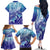 Polynesia Sea Turtle Family Matching Off Shoulder Long Sleeve Dress and Hawaiian Shirt Happy Valentine Day Polynesian - Dark Cyan LT14 - Polynesian Pride