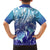 Polynesia Sea Turtle Family Matching Off Shoulder Short Dress and Hawaiian Shirt Happy Valentine Day Polynesian - Dark Cyan LT14 - Polynesian Pride