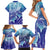 Polynesia Sea Turtle Family Matching Short Sleeve Bodycon Dress and Hawaiian Shirt Happy Valentine Day Polynesian - Dark Cyan LT14 - Polynesian Pride