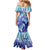 Polynesia Sea Turtle Mermaid Dress Happy Valentine Day Polynesian - Dark Cyan LT14 - Polynesian Pride