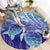 Polynesia Sea Turtle Round Carpet Happy Valentine Day Polynesian - Dark Cyan LT14 - Polynesian Pride