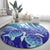 Polynesia Sea Turtle Round Carpet Happy Valentine Day Polynesian - Dark Cyan LT14 - Polynesian Pride