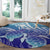 Polynesia Sea Turtle Round Carpet Happy Valentine Day Polynesian - Dark Cyan LT14 - Polynesian Pride