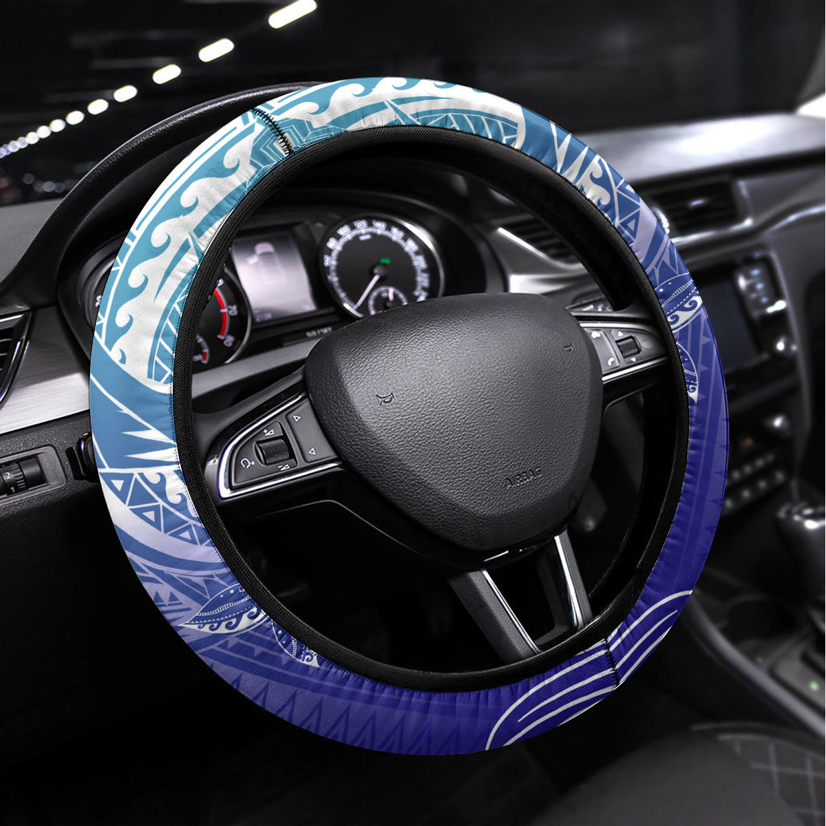 Polynesia Sea Turtle Steering Wheel Cover Happy Valentine Day Polynesian - Dark Cyan LT14 Universal Fit Dark Cyan - Polynesian Pride