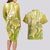 Polynesia Sea Turtle Couples Matching Long Sleeve Bodycon Dress and Hawaiian Shirt Happy Valentine Day Polynesian - Gold LT14 - Polynesian Pride