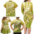 Polynesia Sea Turtle Family Matching Long Sleeve Bodycon Dress and Hawaiian Shirt Happy Valentine Day Polynesian - Gold LT14 - Polynesian Pride