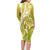 Polynesia Sea Turtle Family Matching Long Sleeve Bodycon Dress and Hawaiian Shirt Happy Valentine Day Polynesian - Gold LT14 - Polynesian Pride