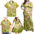 Polynesia Sea Turtle Family Matching Off Shoulder Maxi Dress and Hawaiian Shirt Happy Valentine Day Polynesian - Gold LT14 - Polynesian Pride