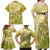 Polynesia Sea Turtle Family Matching Off Shoulder Maxi Dress and Hawaiian Shirt Happy Valentine Day Polynesian - Gold LT14 - Polynesian Pride