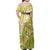 Polynesia Sea Turtle Family Matching Off Shoulder Maxi Dress and Hawaiian Shirt Happy Valentine Day Polynesian - Gold LT14 - Polynesian Pride