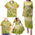 Polynesia Sea Turtle Family Matching Puletasi Dress and Hawaiian Shirt Happy Valentine Day Polynesian - Gold LT14 - Polynesian Pride