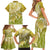 Polynesia Sea Turtle Family Matching Short Sleeve Bodycon Dress and Hawaiian Shirt Happy Valentine Day Polynesian - Gold LT14 - Polynesian Pride