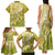 Polynesia Sea Turtle Family Matching Tank Maxi Dress and Hawaiian Shirt Happy Valentine Day Polynesian - Gold LT14 - Polynesian Pride