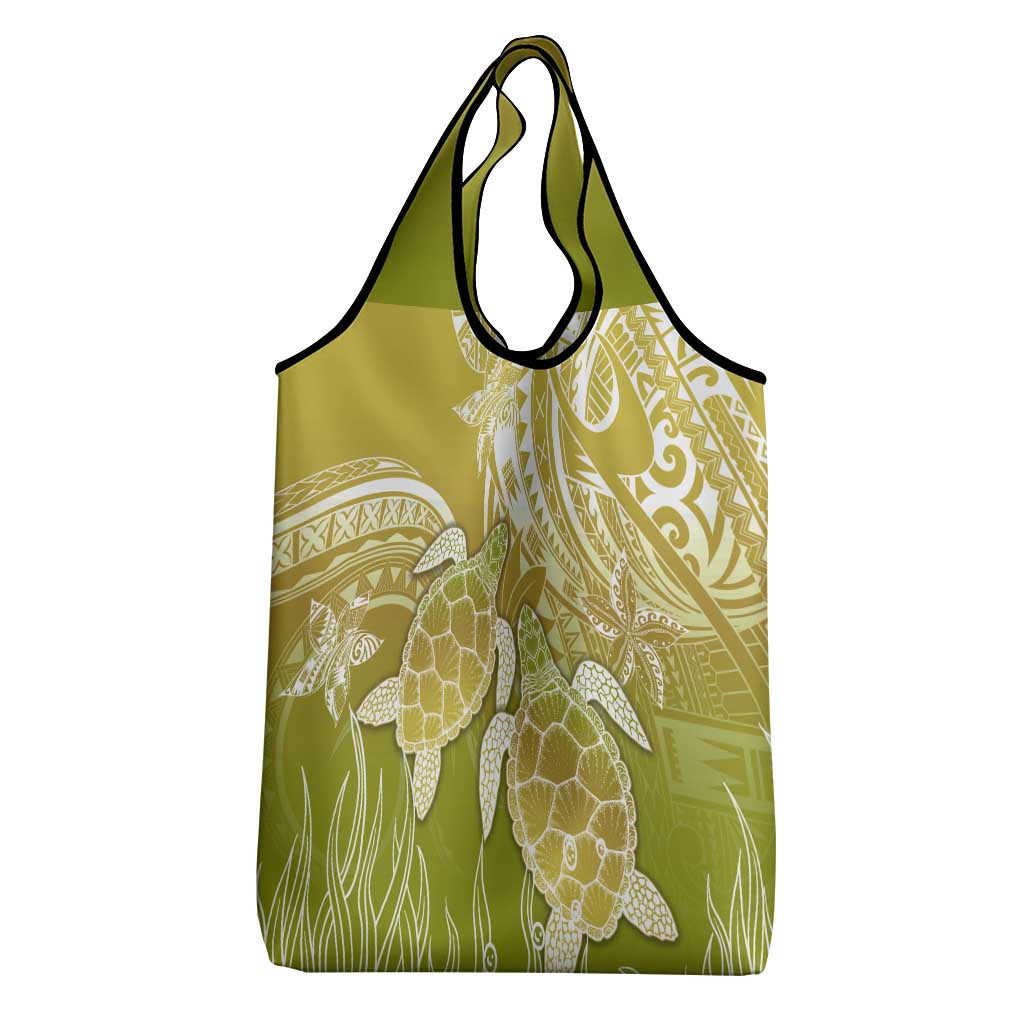 Polynesia Sea Turtle Grocery Bag Happy Valentine Day Polynesian - Gold LT14 - Polynesian Pride
