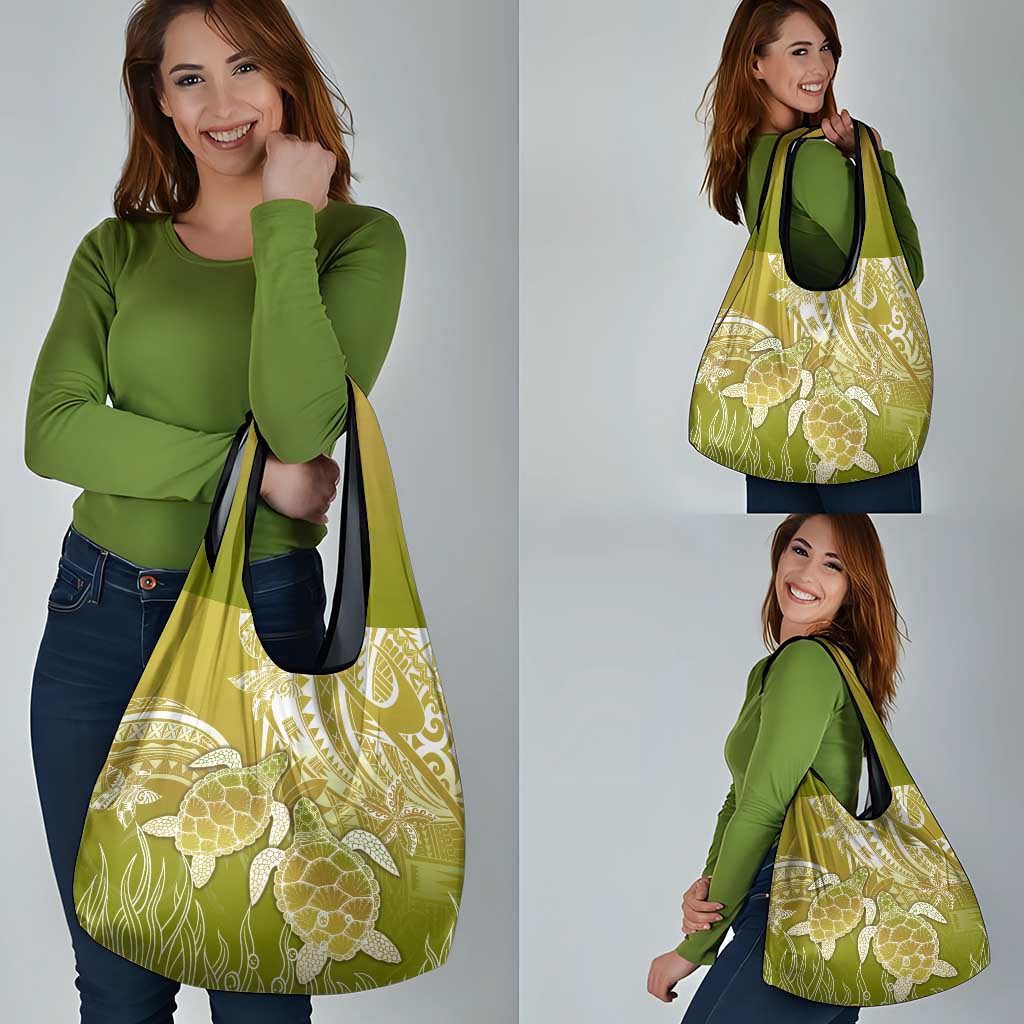 Polynesia Sea Turtle Grocery Bag Happy Valentine Day Polynesian - Gold LT14 - Polynesian Pride