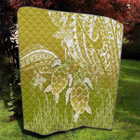 Polynesia Sea Turtle Quilt Happy Valentine Day Polynesian - Gold LT14 - Polynesian Pride