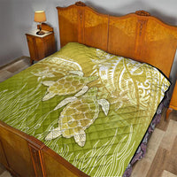 Polynesia Sea Turtle Quilt Happy Valentine Day Polynesian - Gold LT14 - Polynesian Pride