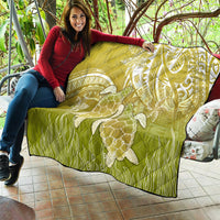 Polynesia Sea Turtle Quilt Happy Valentine Day Polynesian - Gold LT14 - Polynesian Pride