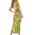 Polynesia Sea Turtle Short Sleeve Bodycon Dress Happy Valentine Day Polynesian - Gold LT14 - Polynesian Pride