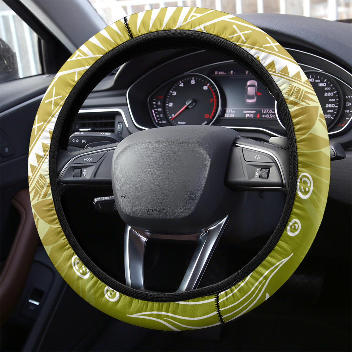 Polynesia Sea Turtle Steering Wheel Cover Happy Valentine Day Polynesian - Gold LT14 - Polynesian Pride