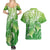 Polynesia Sea Turtle Couples Matching Summer Maxi Dress and Hawaiian Shirt Happy Valentine Day Polynesian - Green LT14 - Polynesian Pride