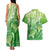 Polynesia Sea Turtle Couples Matching Tank Maxi Dress and Hawaiian Shirt Happy Valentine Day Polynesian - Green LT14 - Polynesian Pride