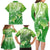 Polynesia Sea Turtle Family Matching Long Sleeve Bodycon Dress and Hawaiian Shirt Happy Valentine Day Polynesian - Green LT14 - Polynesian Pride