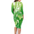 Polynesia Sea Turtle Family Matching Long Sleeve Bodycon Dress and Hawaiian Shirt Happy Valentine Day Polynesian - Green LT14 - Polynesian Pride