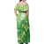 Polynesia Sea Turtle Family Matching Off Shoulder Maxi Dress and Hawaiian Shirt Happy Valentine Day Polynesian - Green LT14 - Polynesian Pride