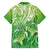 Polynesia Sea Turtle Family Matching Off Shoulder Short Dress and Hawaiian Shirt Happy Valentine Day Polynesian - Green LT14 - Polynesian Pride