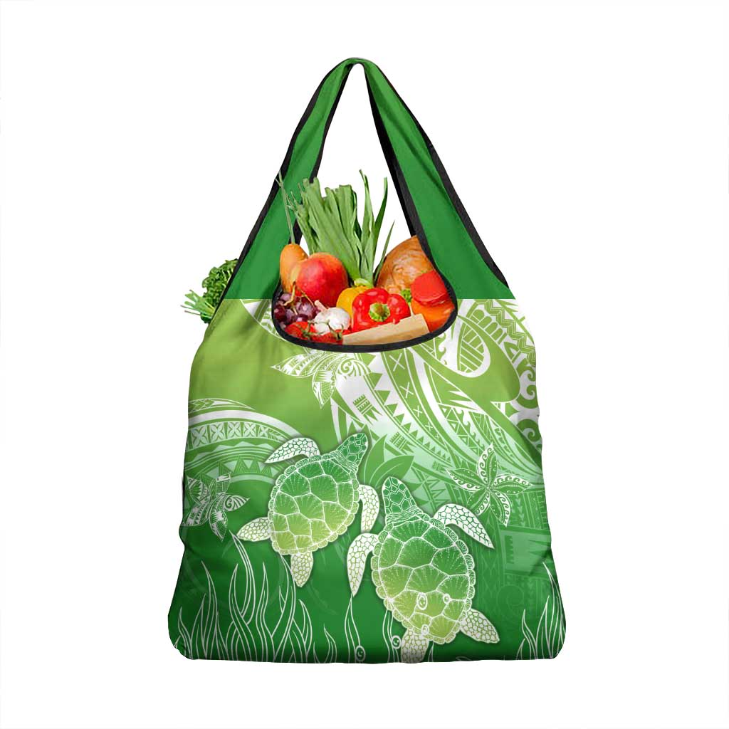 Polynesia Sea Turtle Grocery Bag Happy Valentine Day Polynesian - Green LT14 1-pack One Size Green - Polynesian Pride