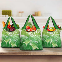 Polynesia Sea Turtle Grocery Bag Happy Valentine Day Polynesian - Green LT14 3-pack One Size Green - Polynesian Pride