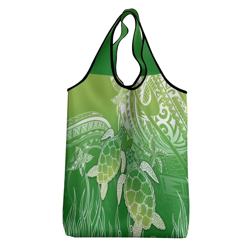 Polynesia Sea Turtle Grocery Bag Happy Valentine Day Polynesian - Green LT14 - Polynesian Pride